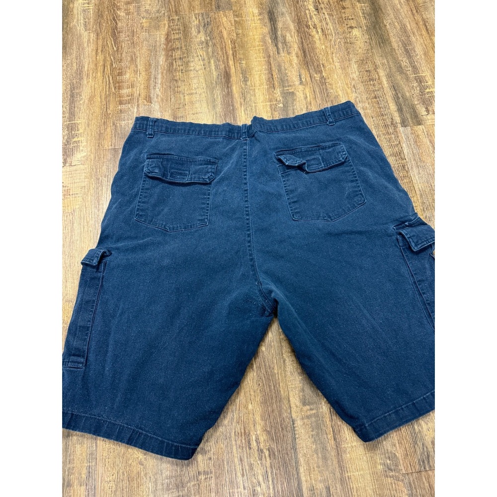 Wicked Stitch Mens Navy Blue Cargo Shorts Size 42 Utility Workwear Hiking Summer - Picture 10 of 15